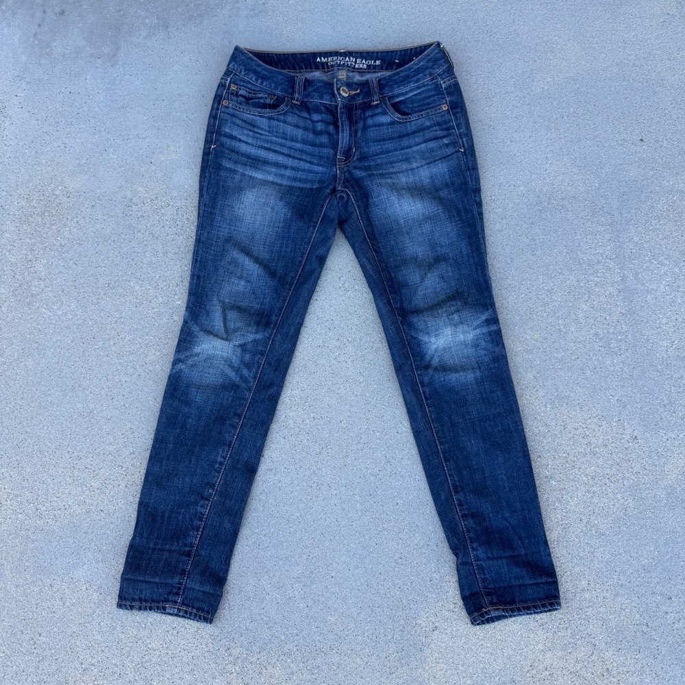 American Eagle Outfitters Women Boy‎ Jeans Dark Wash Denim Size 2